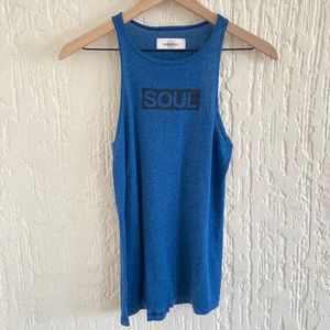 Soul Cycle Blue Tank Top Size Small